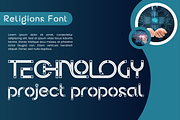 RELIGIONS | Futuristic Tech Font, a Sans Serif Font by 177Studio (Thumbnail 3 of 8)