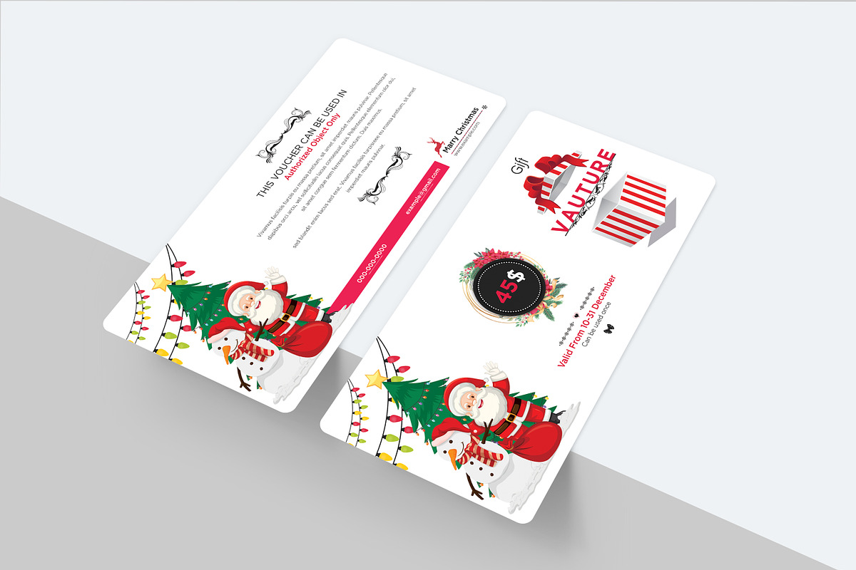Christmas Gift Voucher, a Card Template by crazyOWL (Photo 2 of 3)