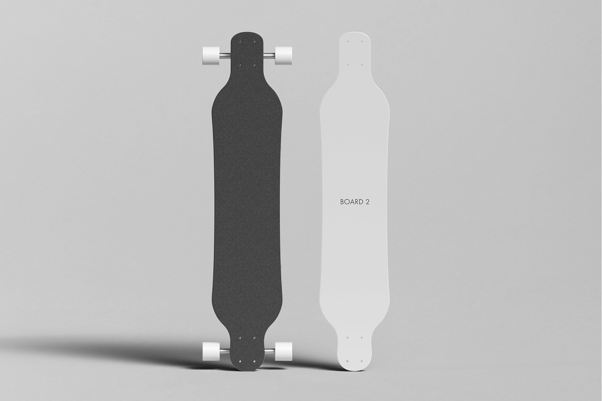 Longboard Mockup, a Merchandise Mockup by BLISS DESIGN (Photo 3 of 4)