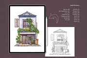Photoshop Sketch Japanese Houses, a Brush Add-On by MISTstudioDesign (Thumbnail 3 of 10)