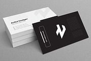 Black and White Business Card Design, a Business Card Template by MightyDesign (Thumbnail 2 of 6)
