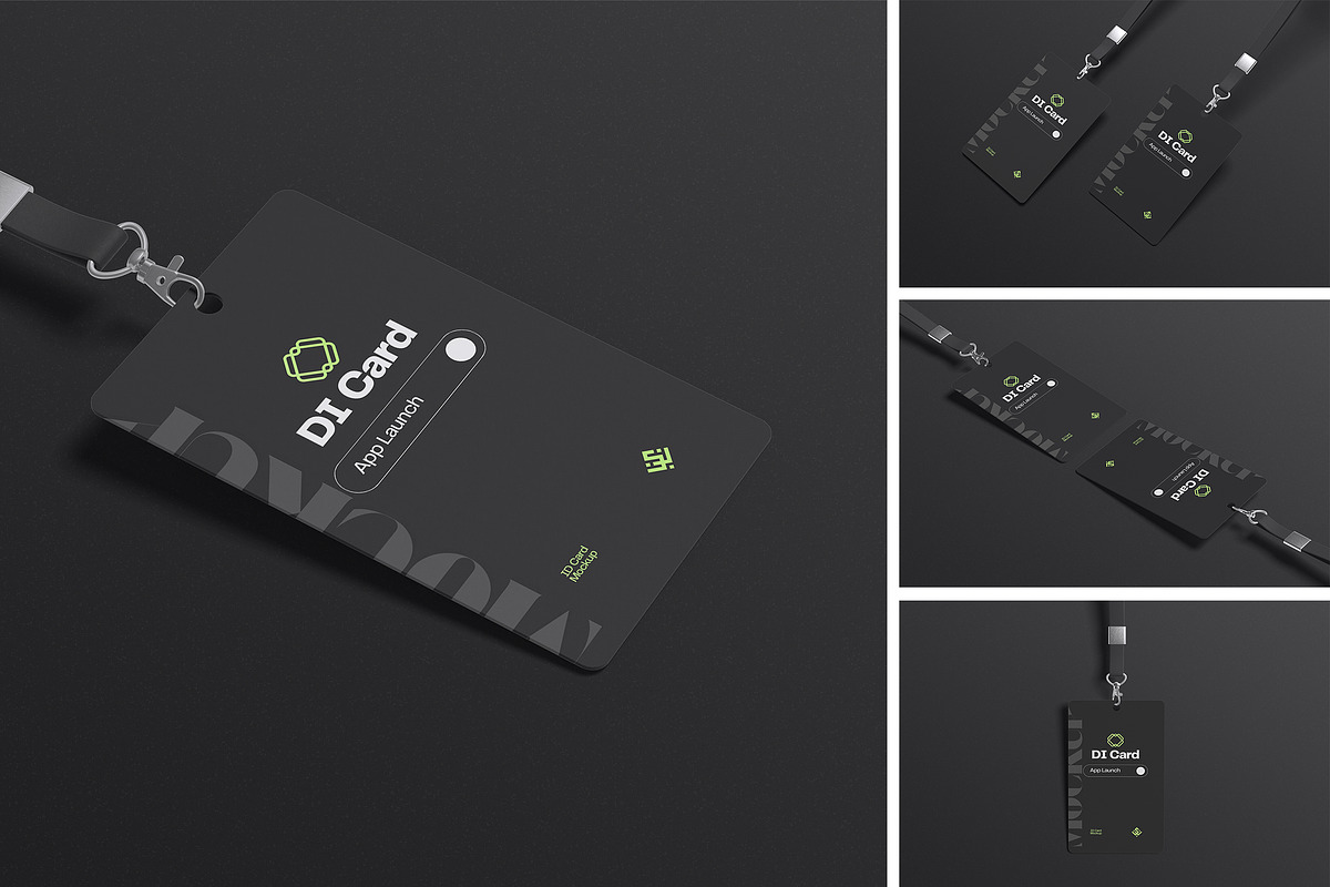 ID Card Mockup, an Advertising Mockup by Pikachudesign (Photo 1 of 5)