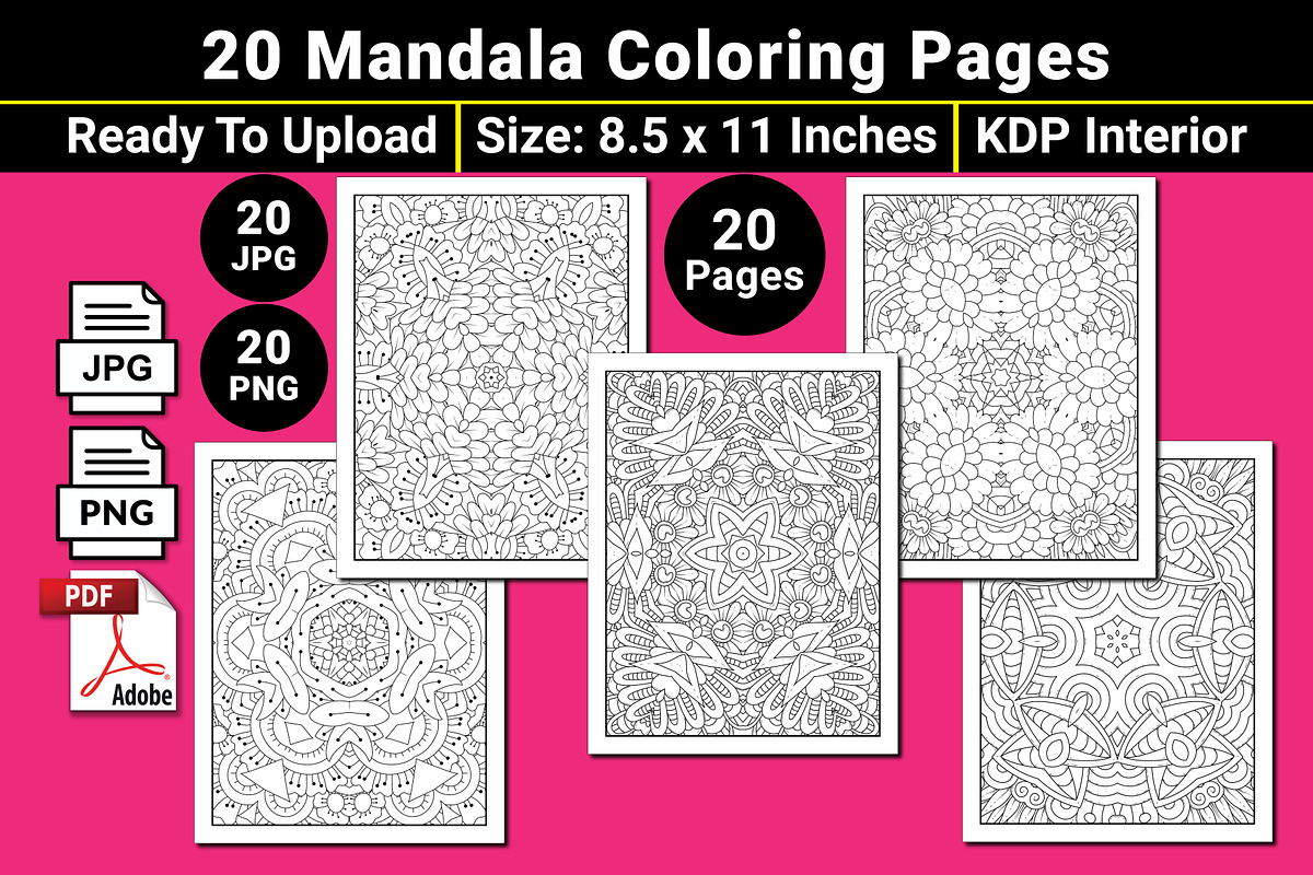 Printable Mandala Coloring Page, a Pattern Graphic by mirajeee (Photo 2 of 4)