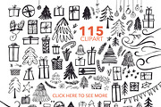 Christmas lettering collection., an Illustration by Asya Mix (Thumbnail 8 of 13)