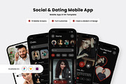 Datezy - Modern Social Dating App UI, an App Template by productype1 (Thumbnail 1 of 5)