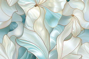 Pearlescent Floral Pattern