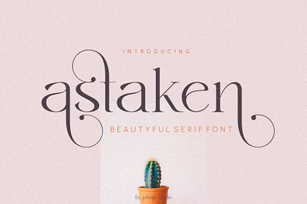 Astaken _ Beautyful serif font