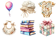 Neutral Boho Baby Shower Doodle Clip, an Illustration by Watercolor design (Thumbnail 3 of 5)