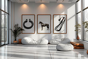 Horse Harmony — Minimalist Art Print, a Decorative Illustration by Vika_Softlife (Thumbnail 4 of 4)