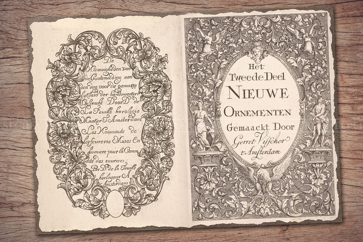 Old Vintage Paper with Cartouches, a Decorative Illustration by Secret Helper (Photo 5 of 11)