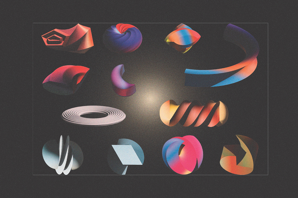 Unusual 3D Shapes, an Object Graphic by Kapoor Design Empire (Photo 2 of 3)