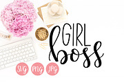 Girl Boss SVG, PNG, JPEG, an Illustration by Hey There, Crafty! (Thumbnail 1 of 2)