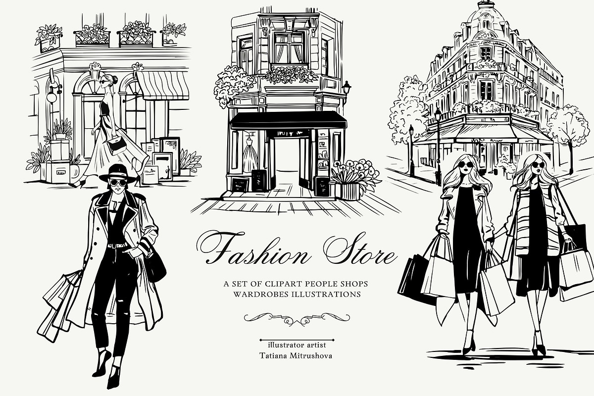 Fashion Store, a Person Illustration by MitrushovaArt (Photo 1 of 14)