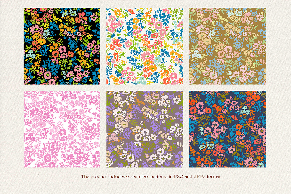 Midsummer. Floral pattern, a Pattern Graphic by emeraldthue (Photo 5 of 6)