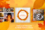 ANIMATED - Autumn Instagram Posts, a Social Media Template by Brandspark (Thumbnail 5 of 9)