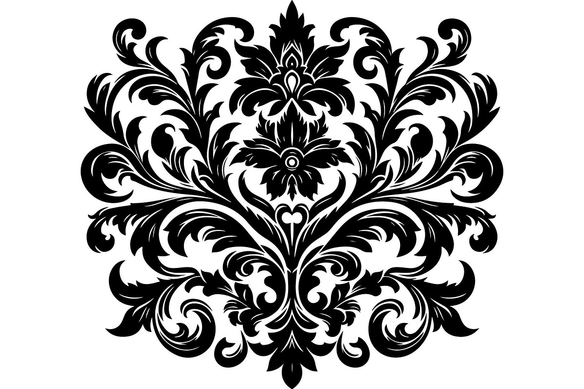 Elegant Black Floral Set, an Object Graphic by jahid234 (Photo 6 of 13)