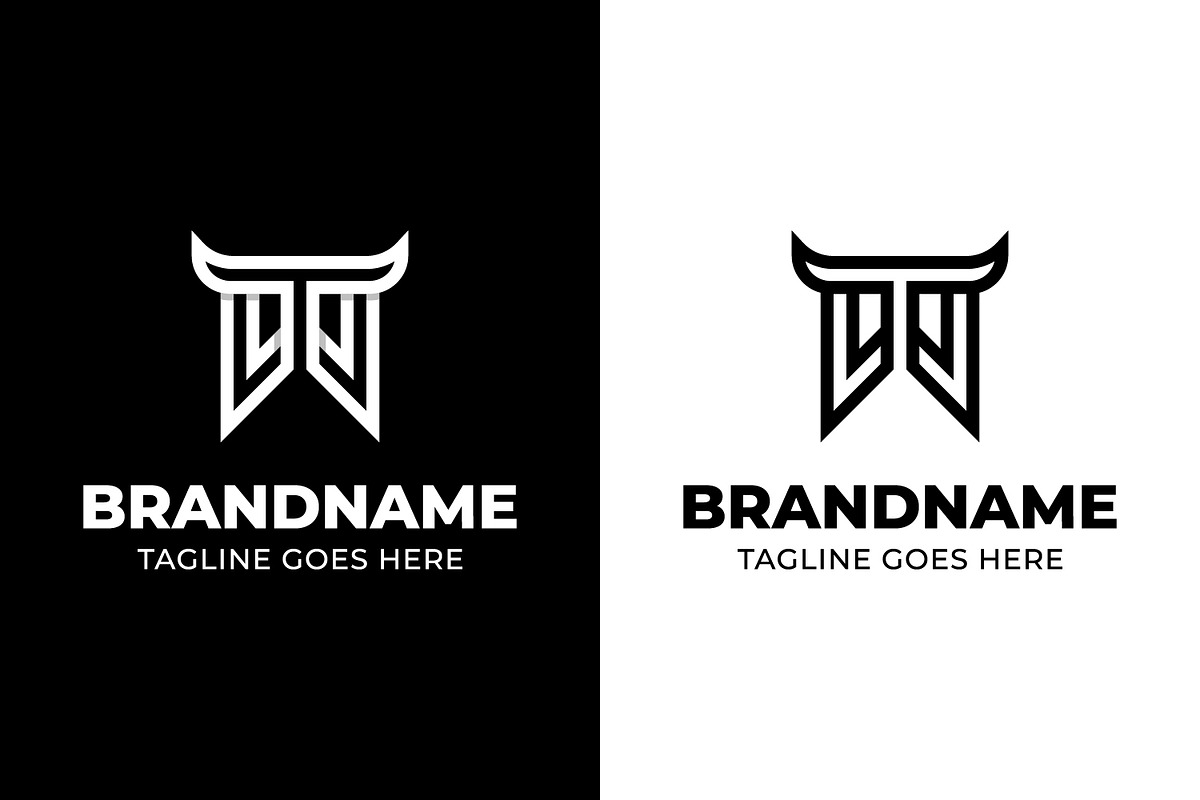 Letters TW or WT Bull Logo, a Branding & Logo Template by Pray Art Design Studio (Photo 2 of 2)