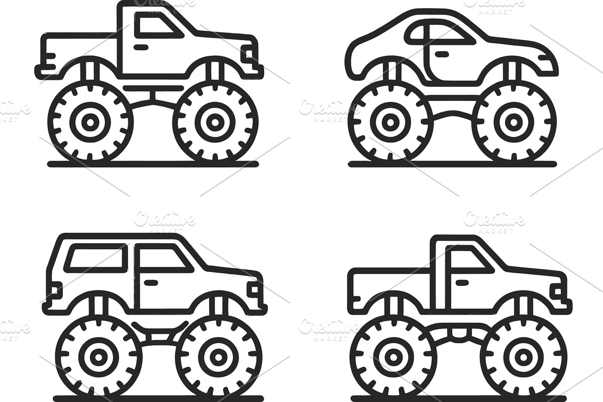 Vector illustration of four, a Transportation Illustration by ZinetroN