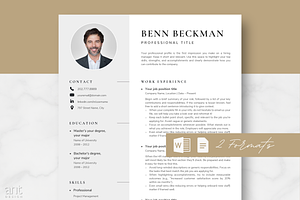 Moderm Resume - Benn Beckman, a Resume Template by AntDesignStudio