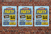 Blue Comic Countdown Party Flyer Set, a Flyer Template by Aiyari Graphic (Thumbnail 3 of 3)