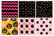 Cute Halloween Themed Digital Papers, an Illustration by Libby Wishes (Thumbnail 3 of 6)