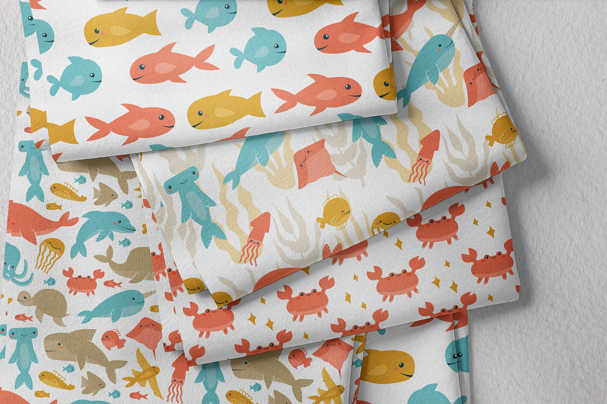 Under the sea clipart for kids, an Animal Illustration by RinaKustova (Photo 5 of 12)
