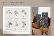 Hand drawn Birth Month Flowers, an Illustration by KirillsWorkshop (Thumbnail 9 of 12)