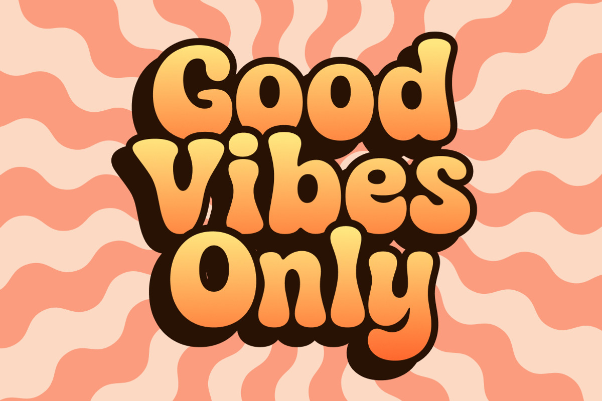 Cornery Groovy Retro Font, a Serif Font by Rasio Studio (Photo 3 of 7)