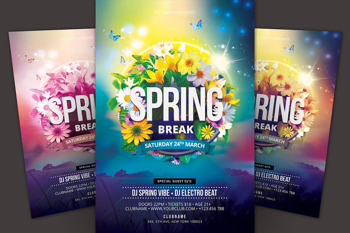 Spring Break Flyer, a Flyer Template by styleWish