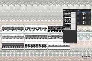 Lace Border Brushes & Clip Arts