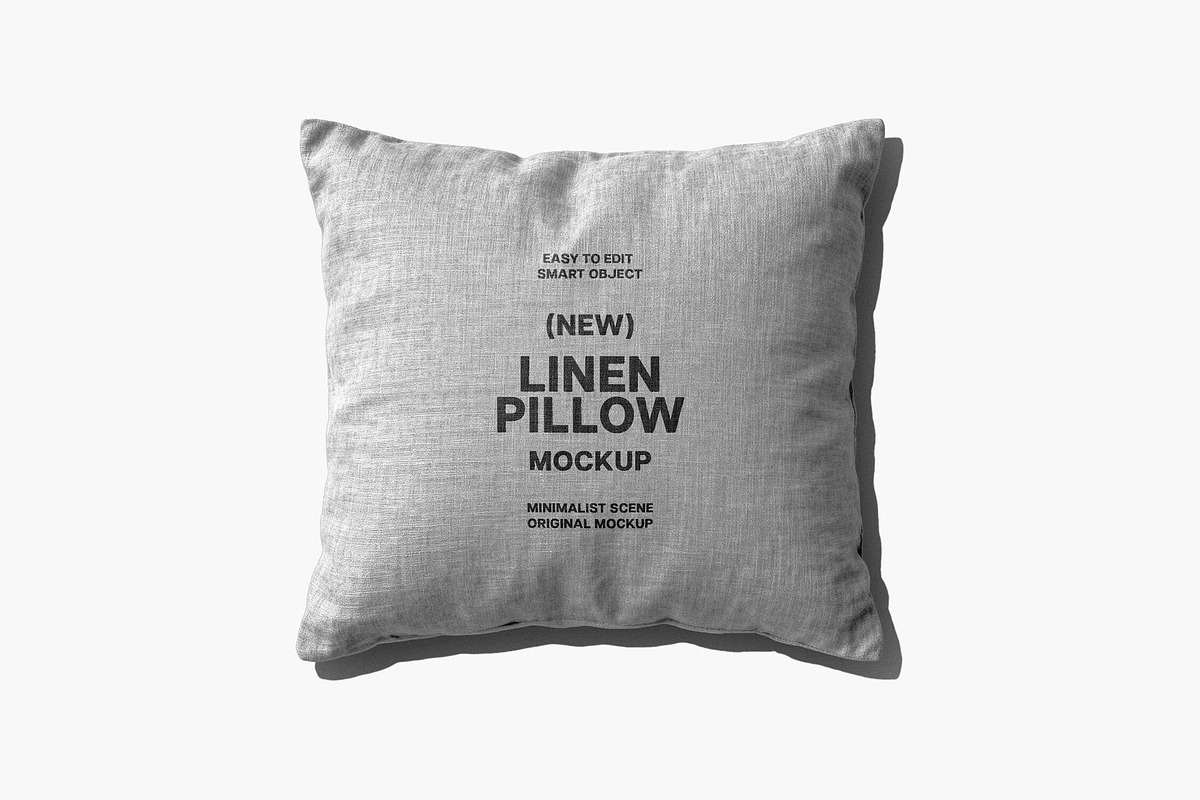 Linen Pillow Mockup, a Product Mockup by Design Squad (Photo 4 of 4)