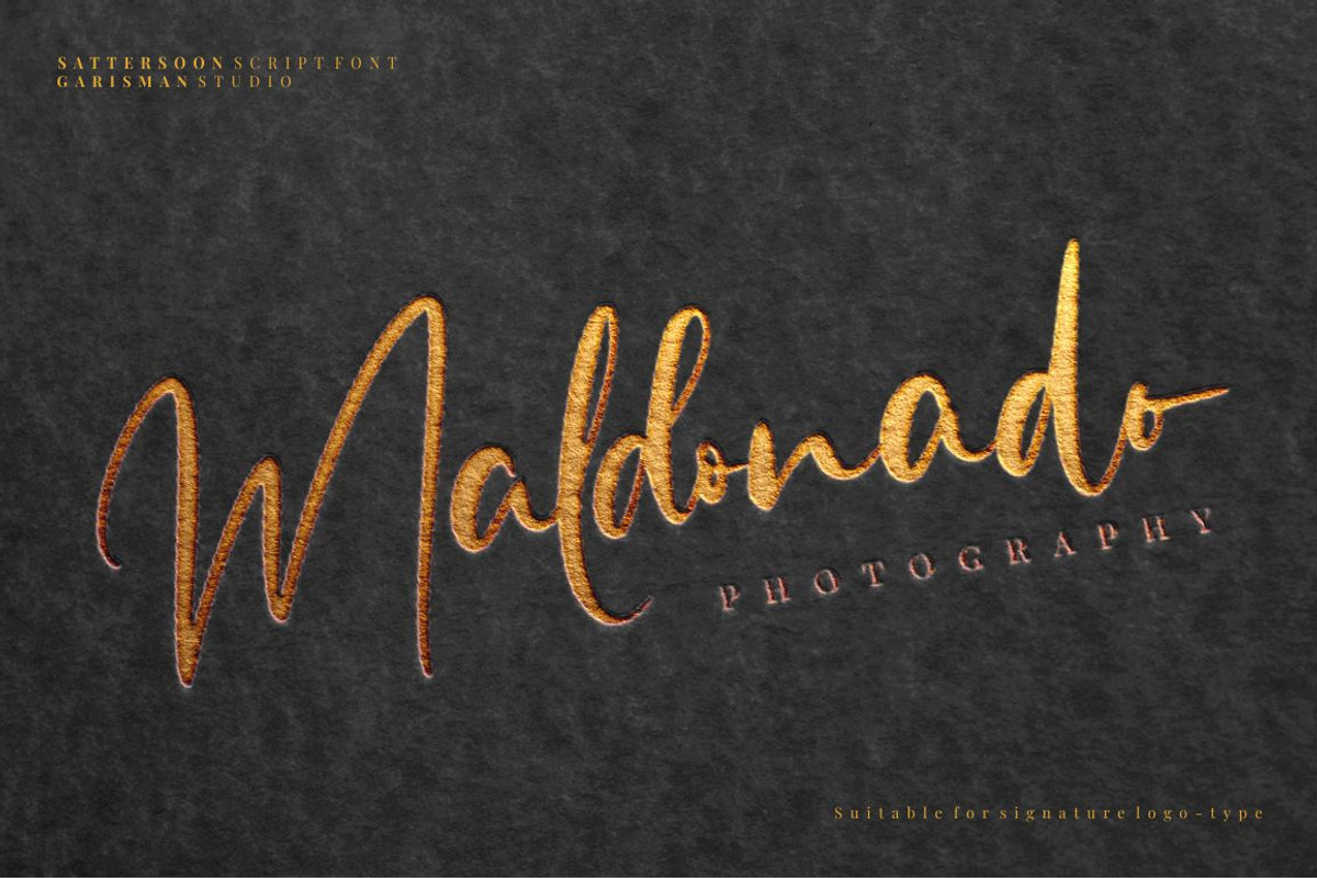 Sattersoon - Modern Script Font, a Script Font by Garisman Std (Photo 4 of 10)