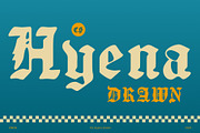 CS Hyena Drawn, a Blackletter Font by Craft Supply Co. (Thumbnail 1 of 8)