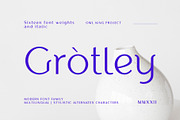 Grotley, a Sans Serif Font by OWL KING (Thumbnail 1 of 11)