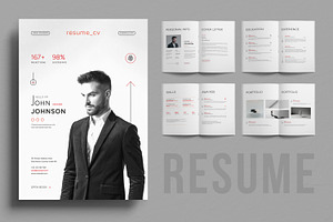 Resume Booklet, a Stationery Template by ContestDesign