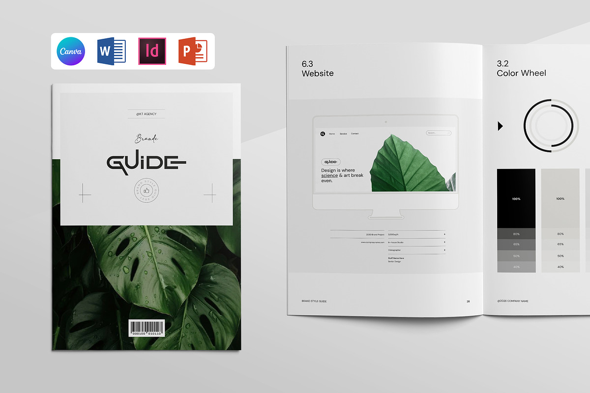 Brand Manual | CANVA, a Brochure Template by KreateTribe (Photo 1 of 15)