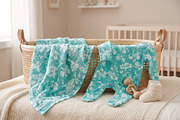 Seamless Blurred Mint Floral Pattern, a Pattern Graphic by Talip Memis (Thumbnail 11 of 13)