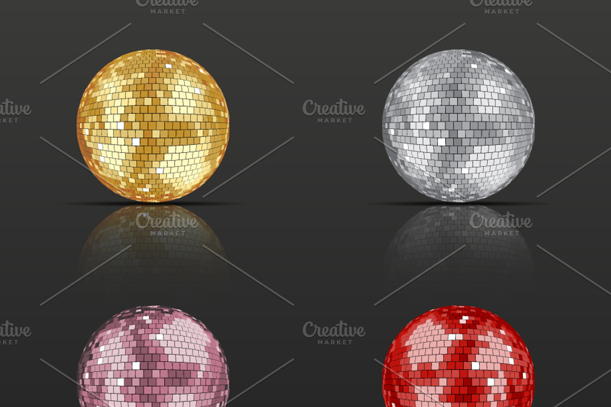 Set of disco balls, an Icon by Absent A