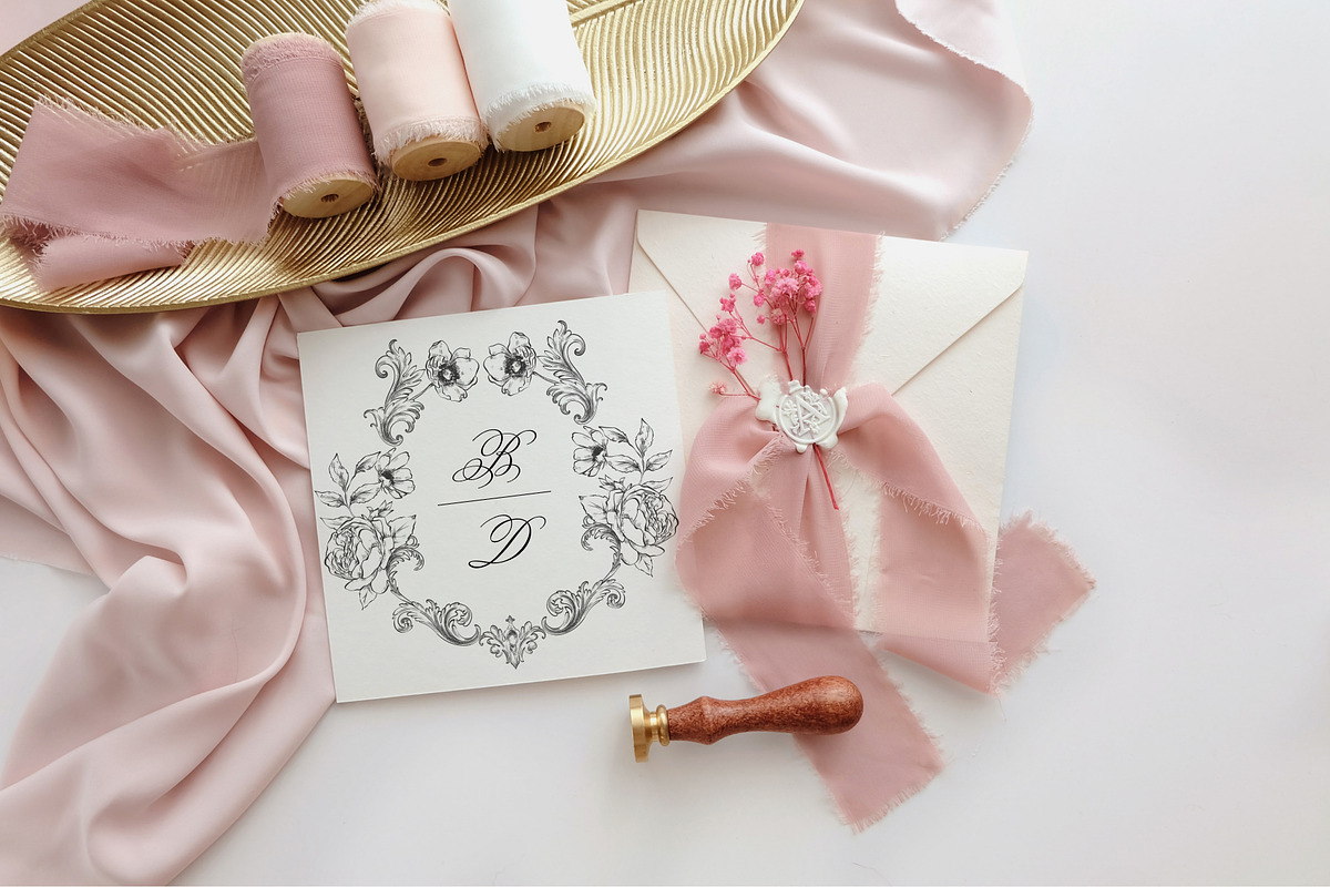 Sylvia vintage baroque floral frames, a Decorative Illustration by Yuliia Lashevska (Photo 4 of 9)