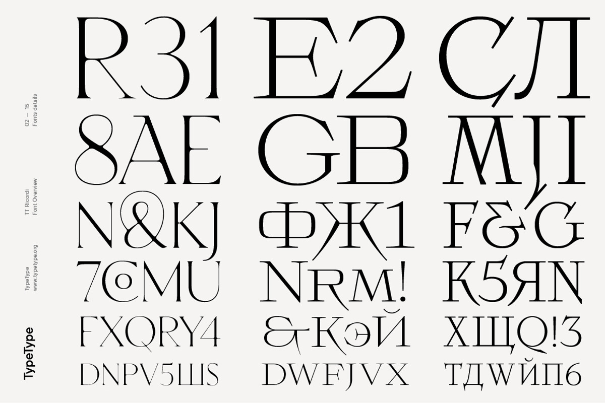 TT Ricordi, a Serif Font by TypeType (Photo 2 of 15)