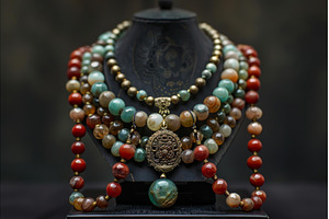Colorful handmade stone necklaces, a Beauty & Fashion Photo by Ylivdesign
