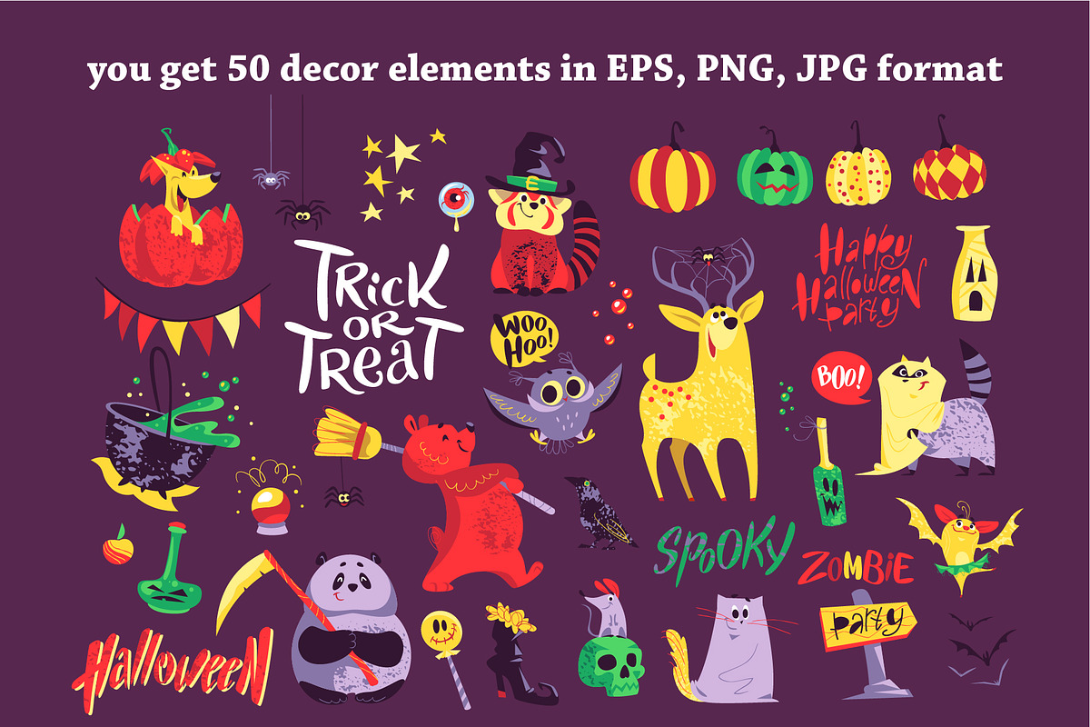 Fancy Halloween kit, an Object Graphic by Funnystore (Photo 4 of 9)