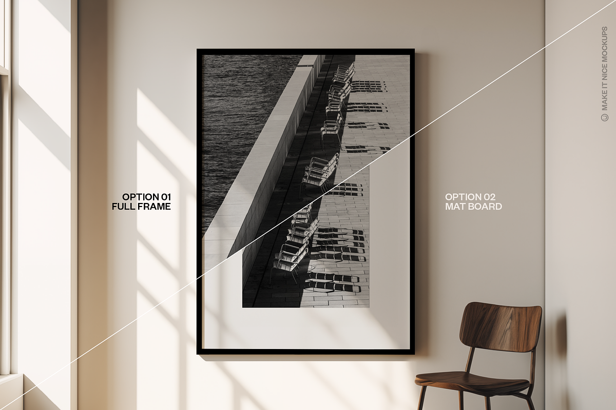 The Gallery Scene Frame Mockup, a Poster Template by makeitnicemockups (Photo 7 of 10)