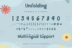 Unfolding - Decorative Display Font