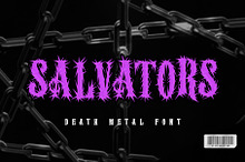 Salvators Metal Display Font