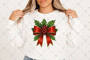 Red Coquette Christmas Bow PNG, an Illustration by Craft Nest (Thumbnail 2 of 6)