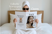 Color Newspaper Template Canva Edit, a Templates & Theme by Tabitha Emma (Thumbnail 2 of 9)