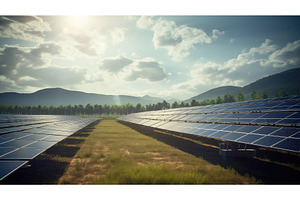 panels sun space ai generated, a Technology Photo by pikepicture