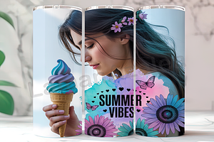 Sweet Ice Cream Summer Tumbler, an Arts & Entertainment Photo by LamanAzalea