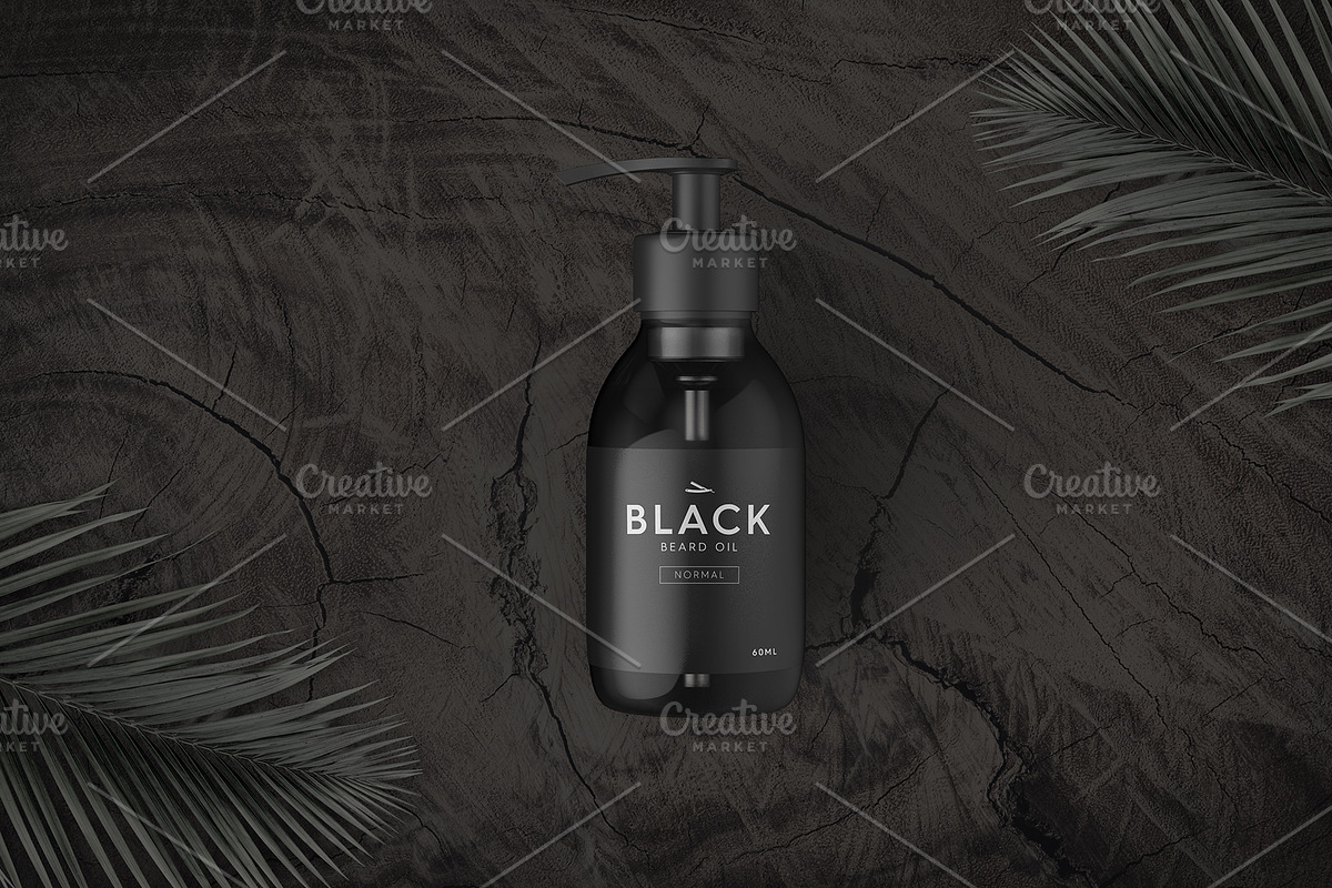 Realistic Beard Oil Bottle Mockup, a Packaging Mockup by Grand Design (Photo 3 of 3)